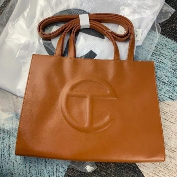 Telfar Medium Tan Shopping Bag - Picture 1 of 3